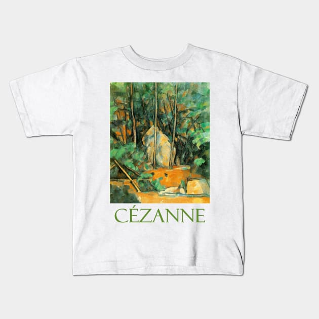 In the Park Chateau Noir by Paul Cezanne Kids T-Shirt by Naves